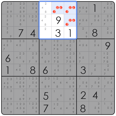 hidden pair sudoku